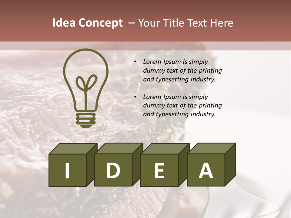 Herb Meal Gourmet PowerPoint Template