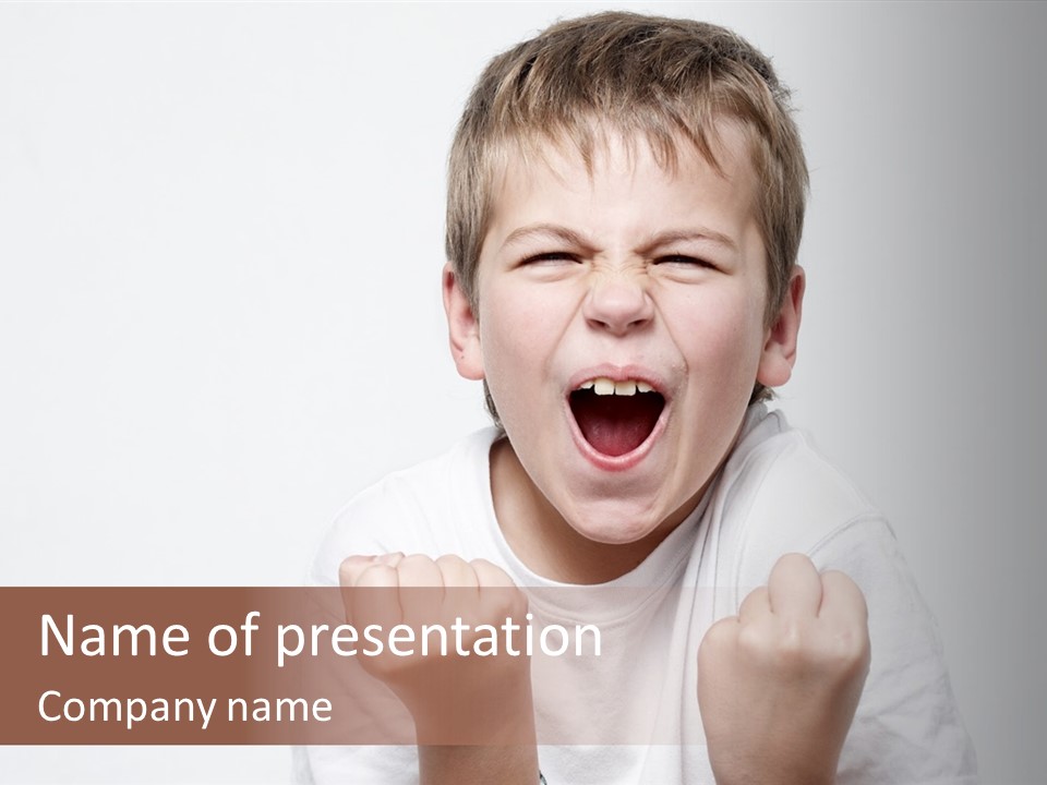 Happy Hair Fan PowerPoint Template