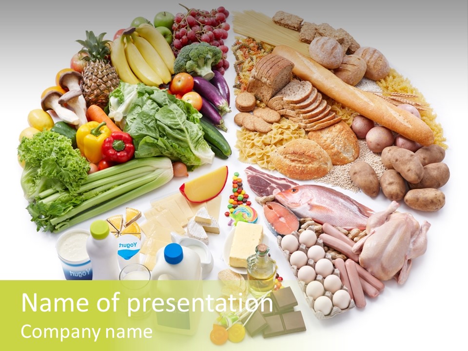 Meat Bread Group PowerPoint Template