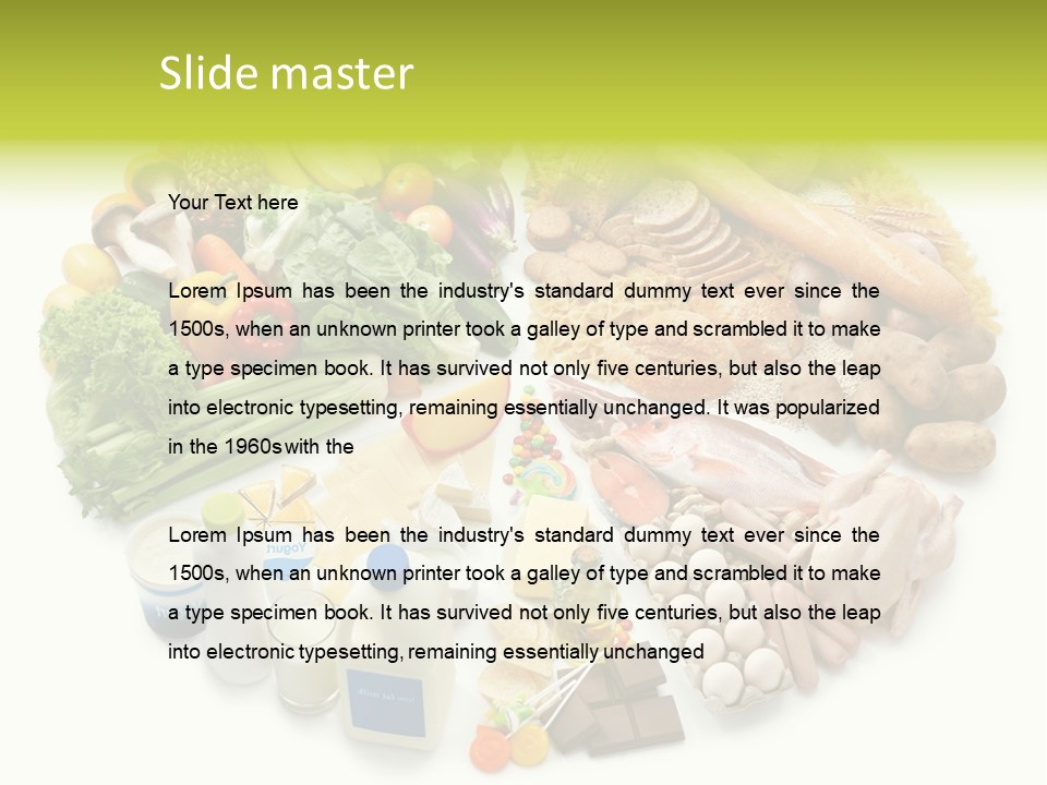 Meat Bread Group PowerPoint Template