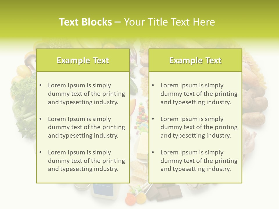 Meat Bread Group PowerPoint Template