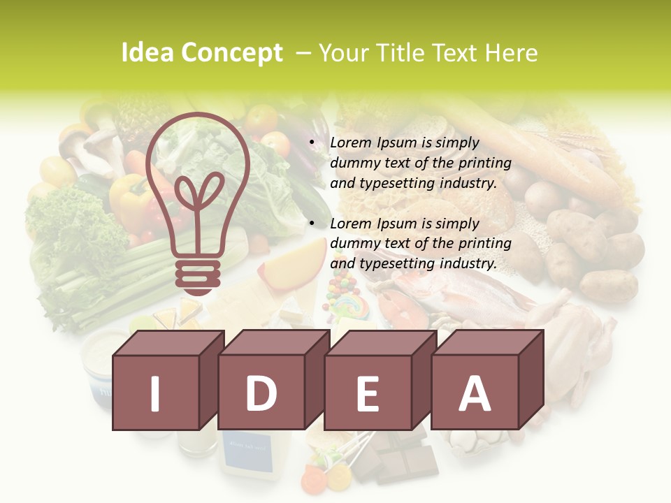 Meat Bread Group PowerPoint Template