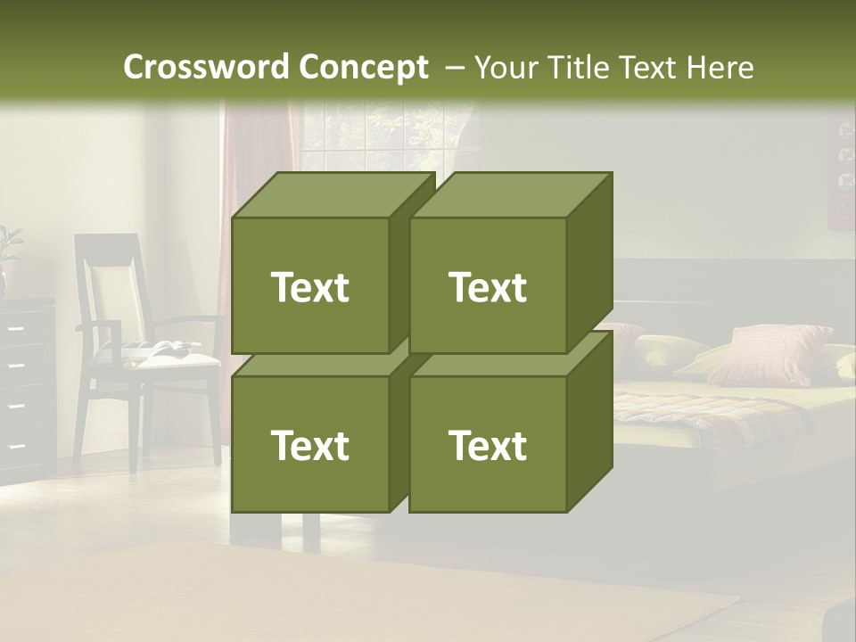 Design Pillow Sit PowerPoint Template