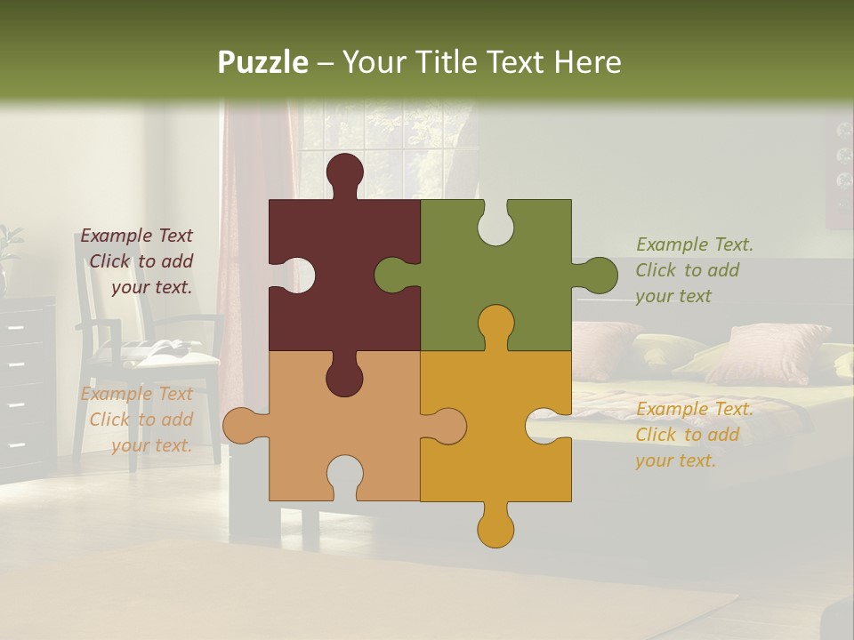 Design Pillow Sit PowerPoint Template