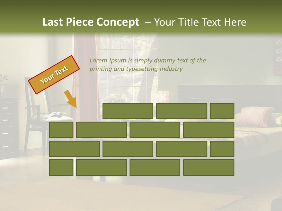 Design Pillow Sit PowerPoint Template