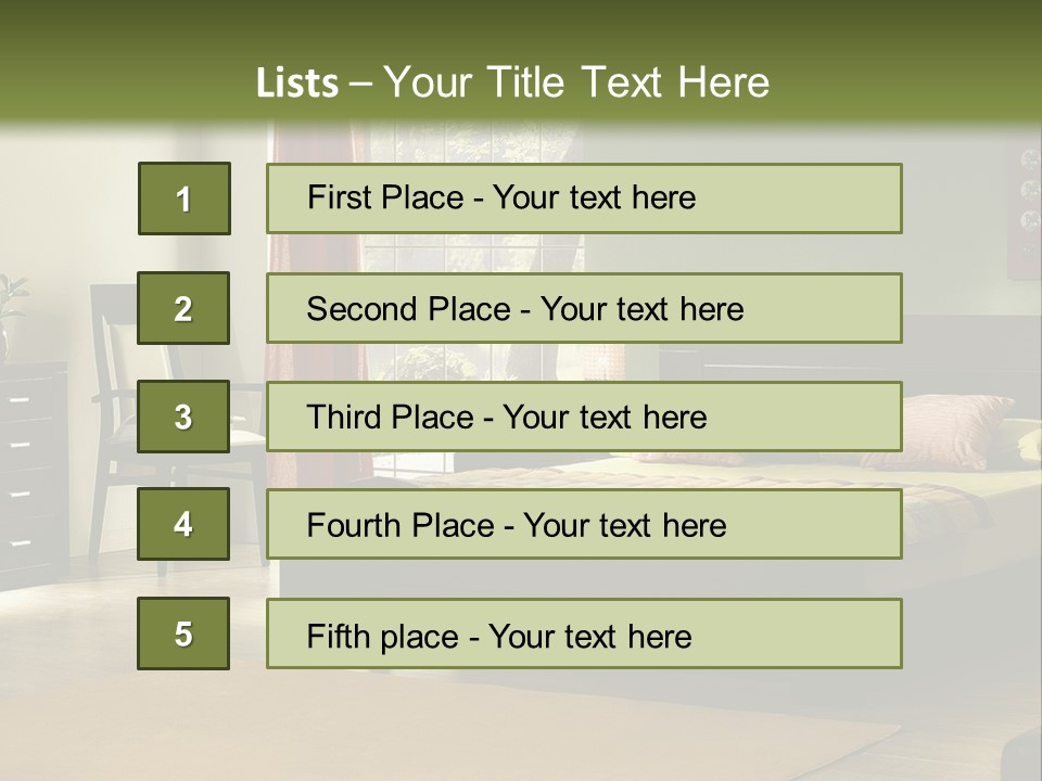 Design Pillow Sit PowerPoint Template
