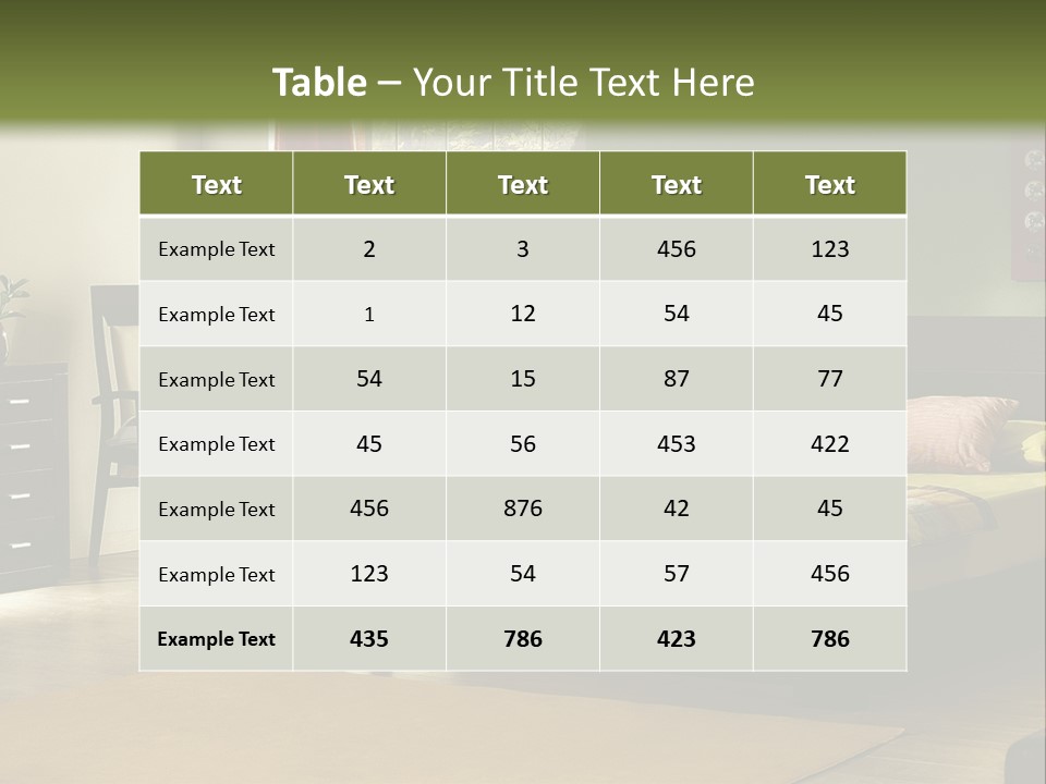 Design Pillow Sit PowerPoint Template