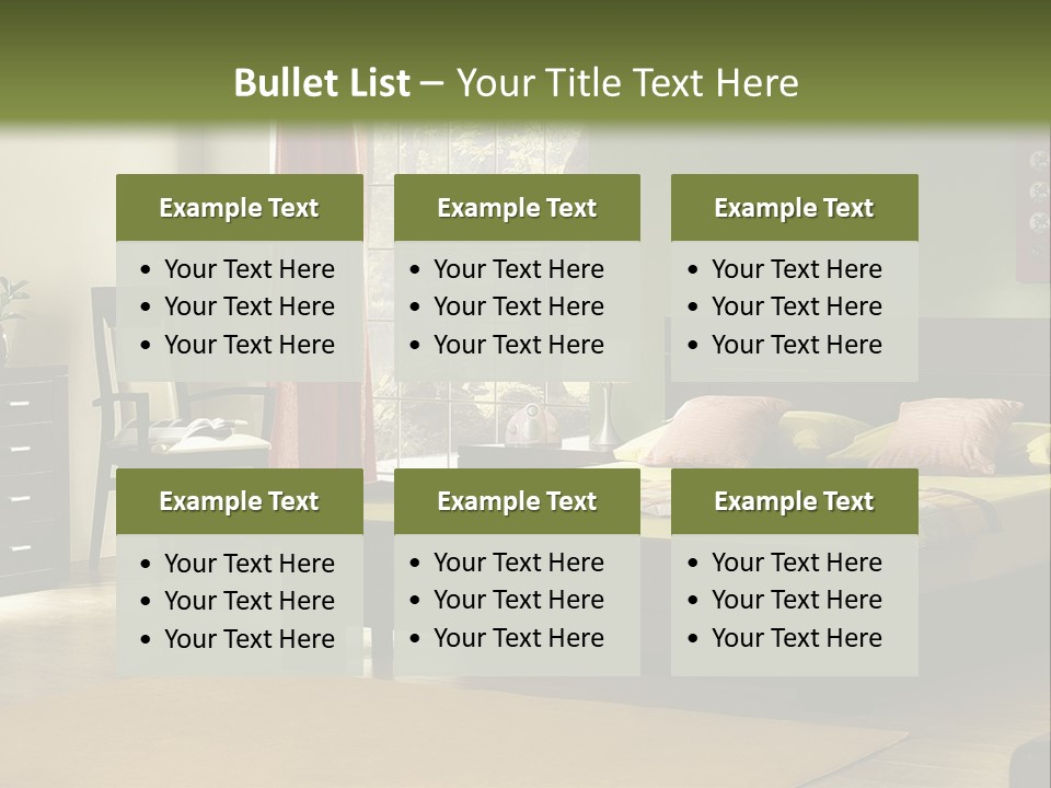 Design Pillow Sit PowerPoint Template