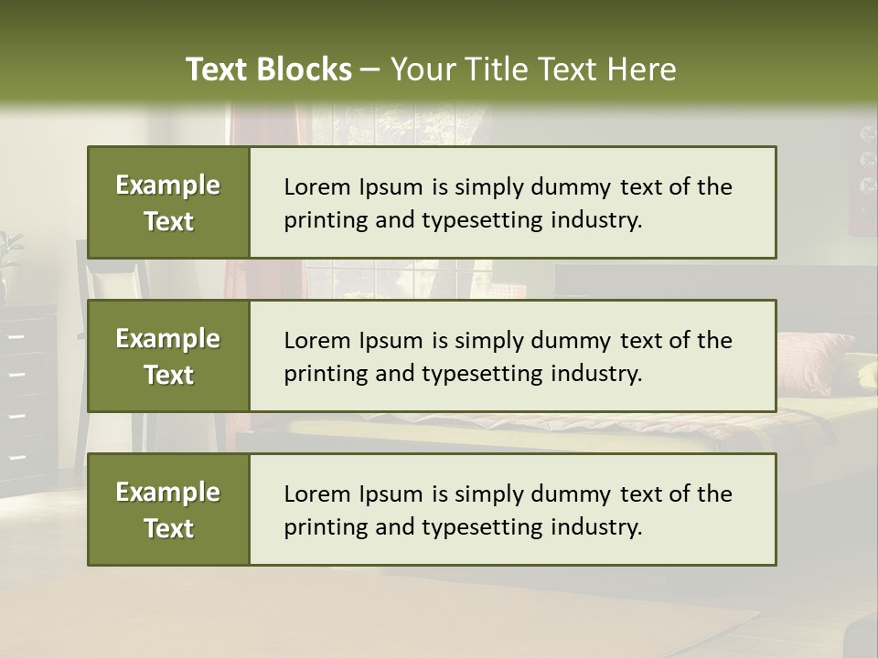 Design Pillow Sit PowerPoint Template