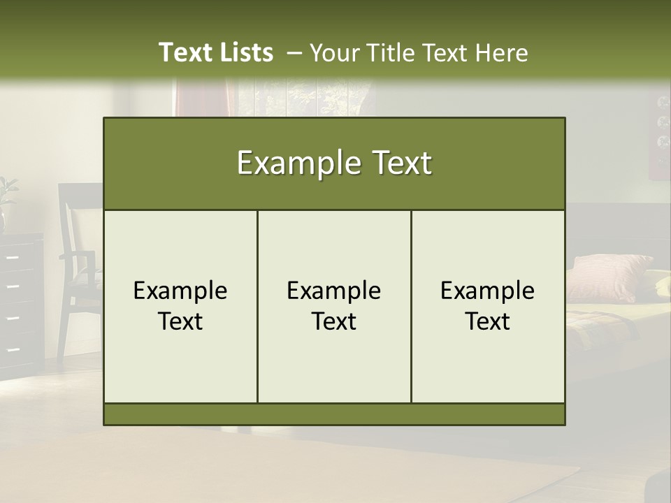 Design Pillow Sit PowerPoint Template