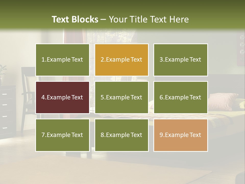 Design Pillow Sit PowerPoint Template