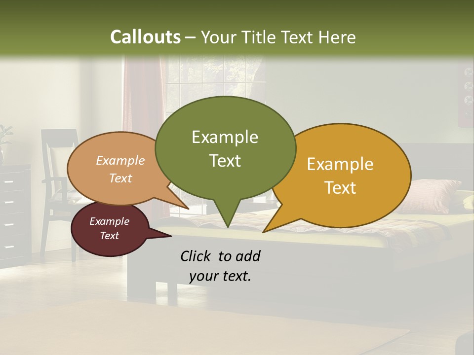 Design Pillow Sit PowerPoint Template