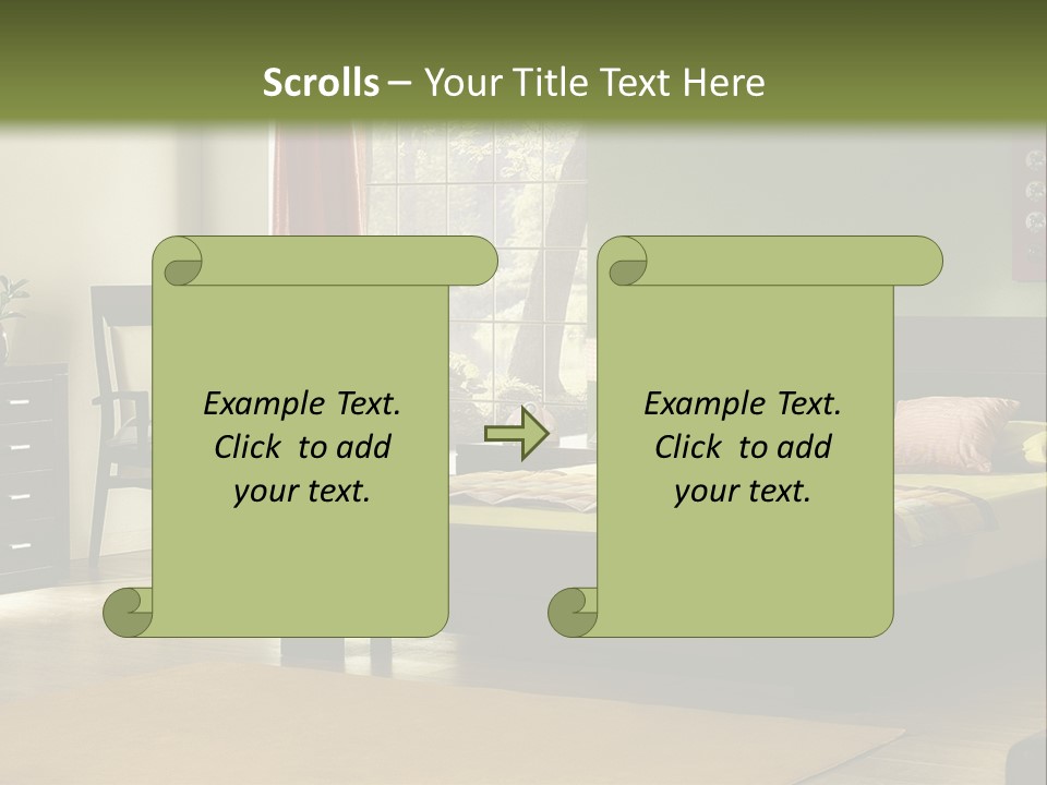 Design Pillow Sit PowerPoint Template