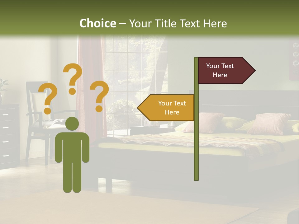 Design Pillow Sit PowerPoint Template