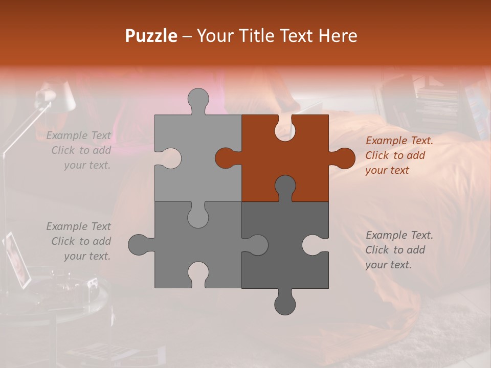 Furniture Cover Room PowerPoint Template