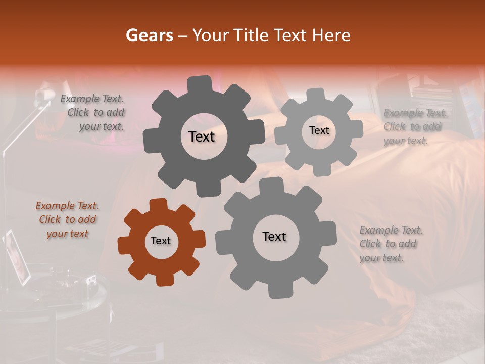 Furniture Cover Room PowerPoint Template