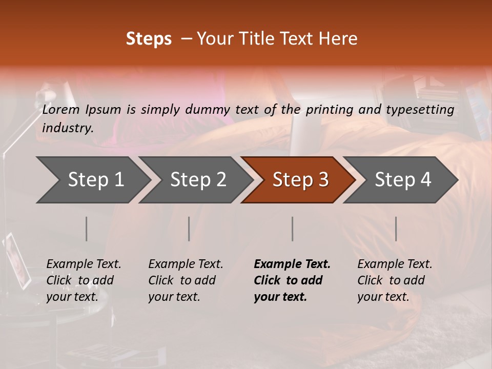 Furniture Cover Room PowerPoint Template