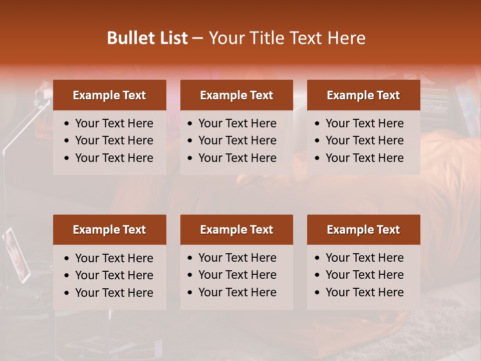 Furniture Cover Room PowerPoint Template