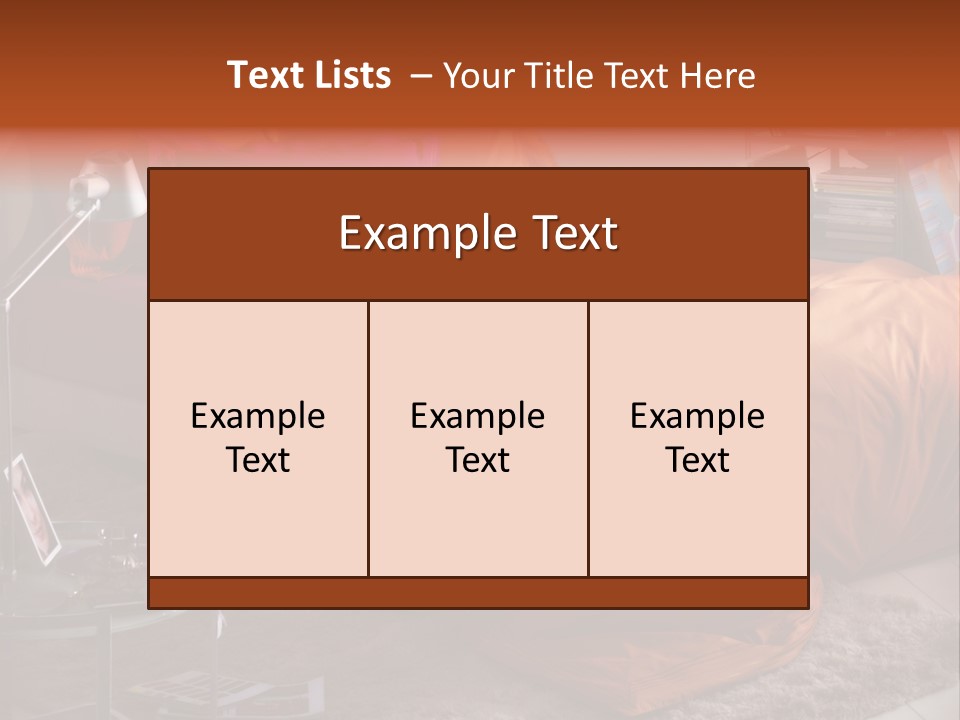 Furniture Cover Room PowerPoint Template