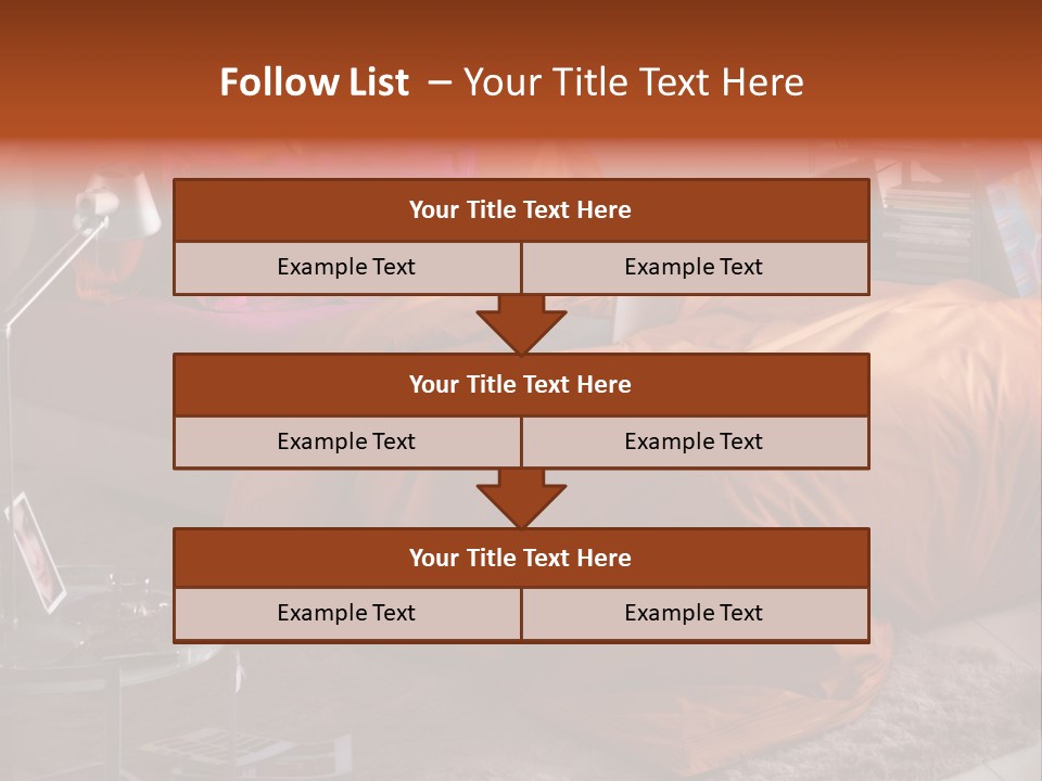 Furniture Cover Room PowerPoint Template