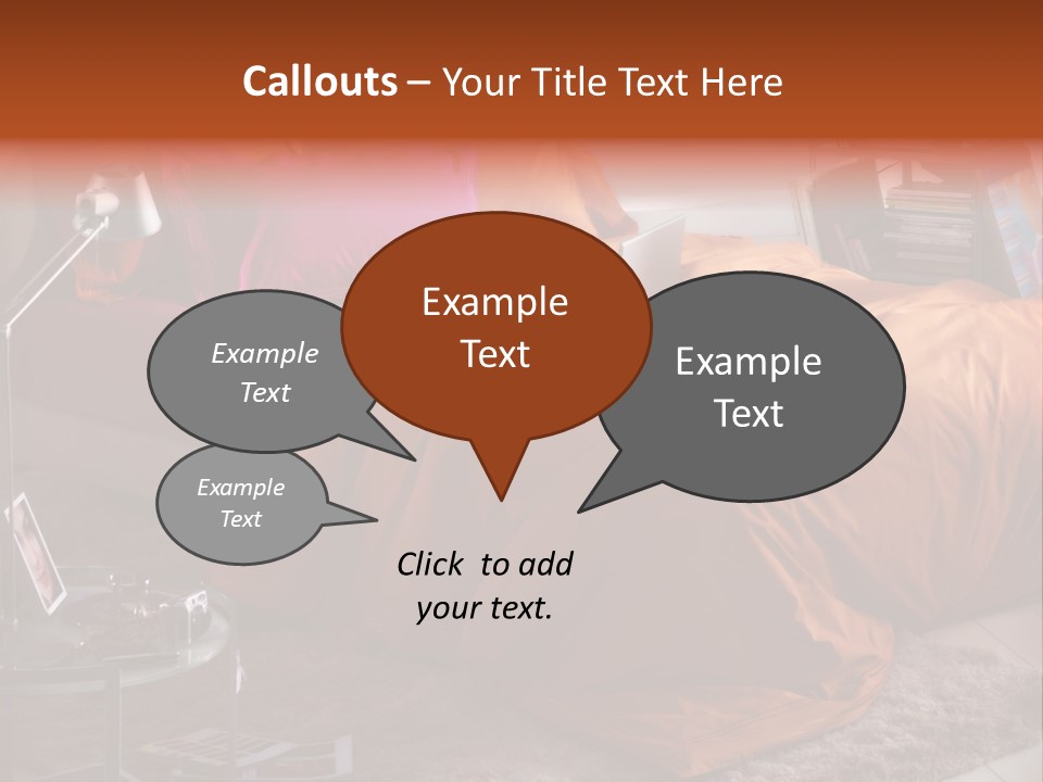 Furniture Cover Room PowerPoint Template