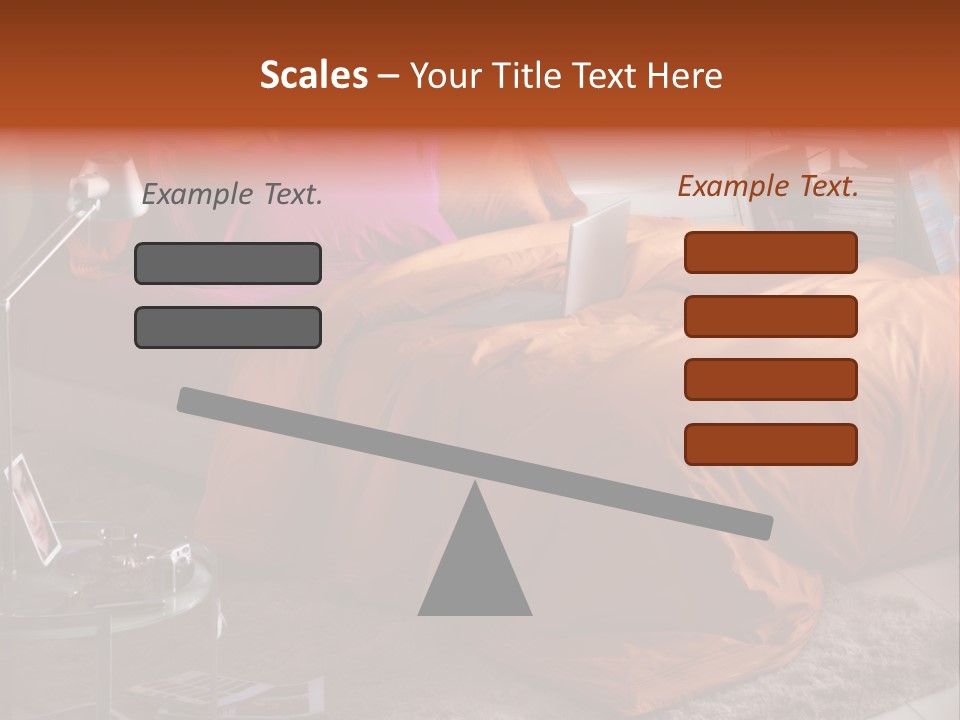 Furniture Cover Room PowerPoint Template