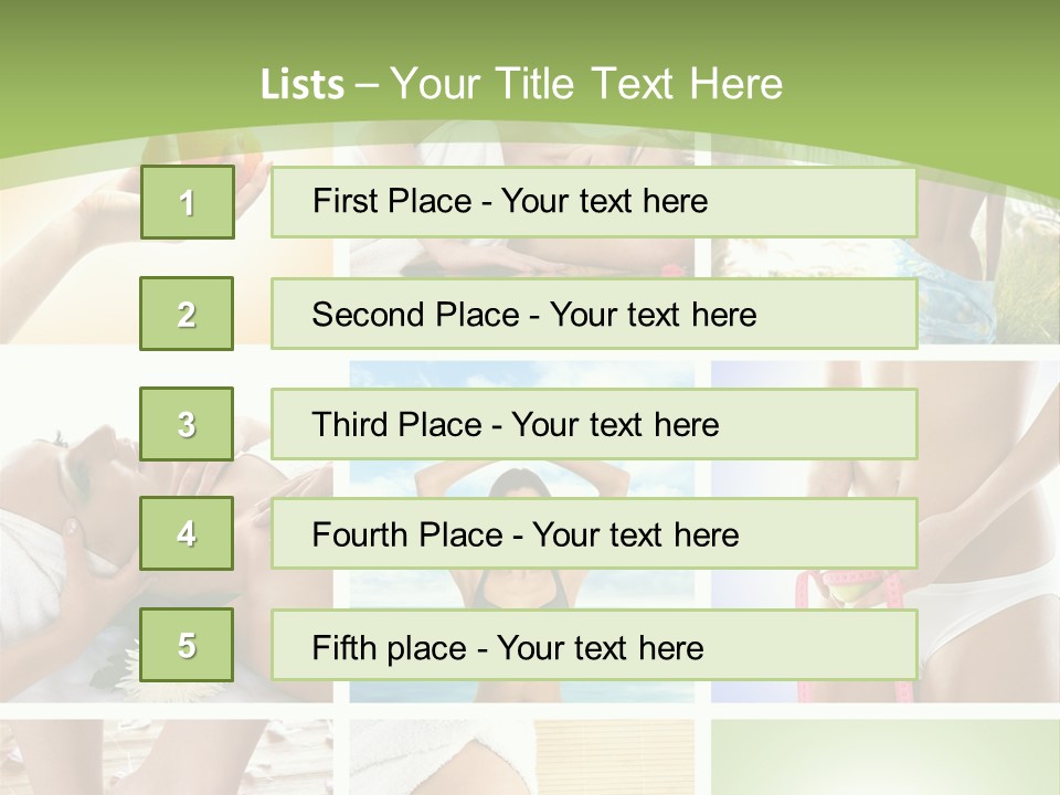 Frames Spa Sea PowerPoint Template