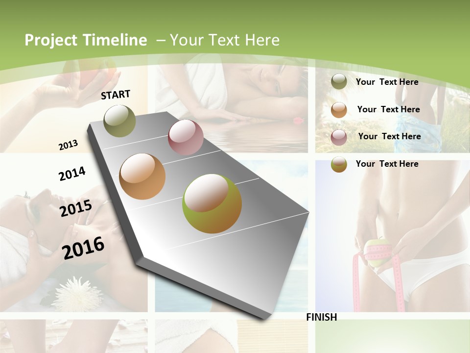Frames Spa Sea PowerPoint Template
