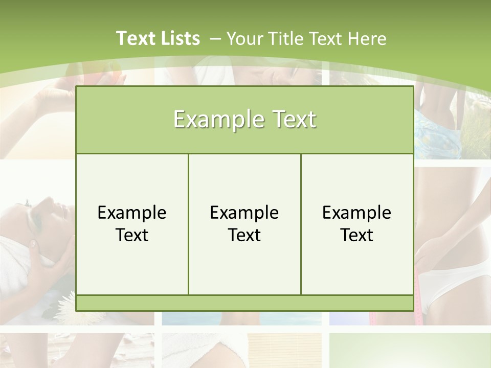 Frames Spa Sea PowerPoint Template