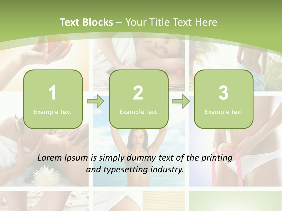 Frames Spa Sea PowerPoint Template