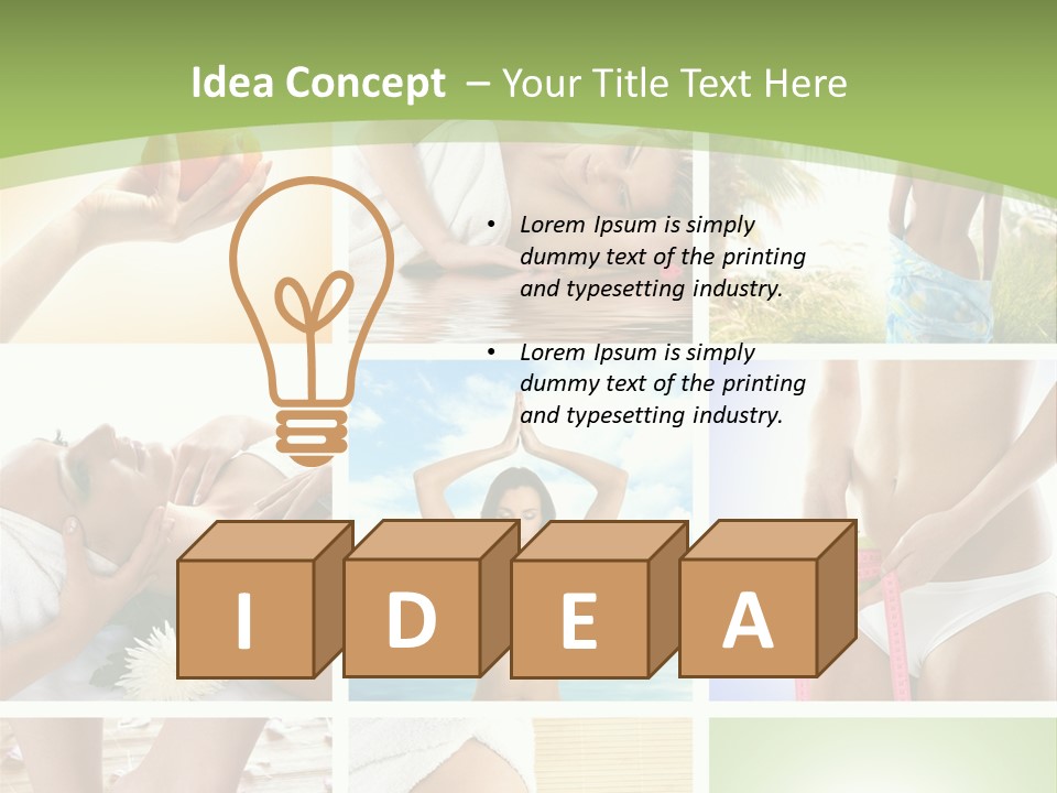 Frames Spa Sea PowerPoint Template