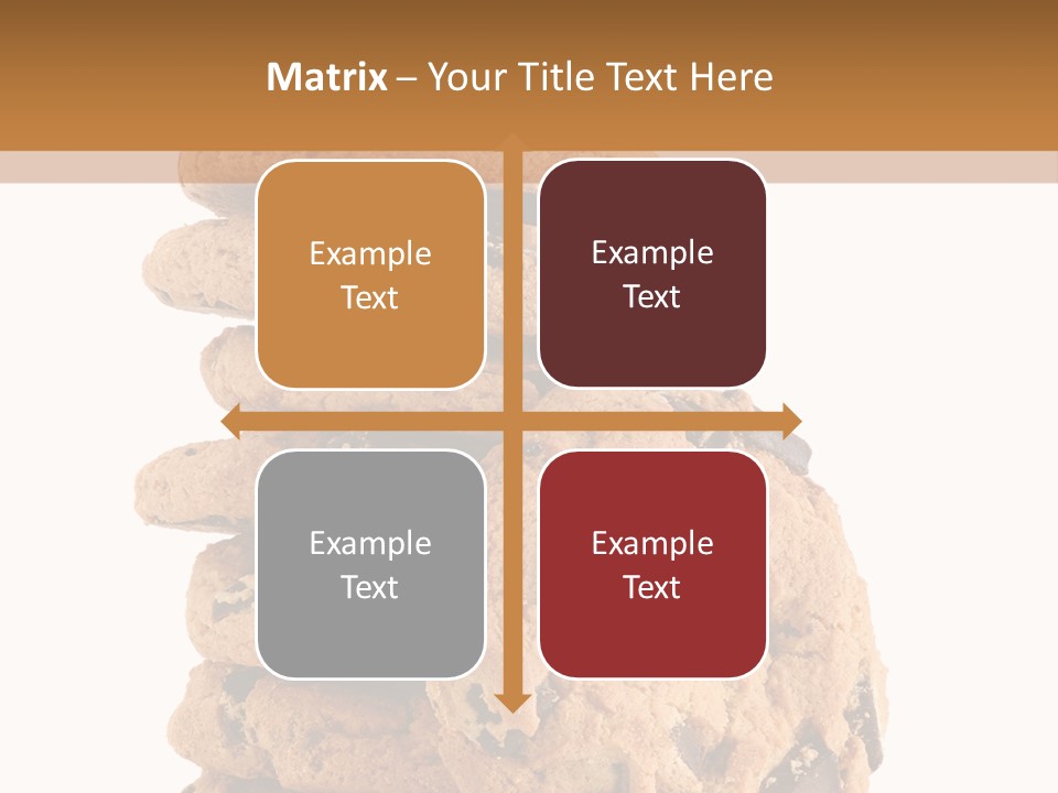 Chocolate Biscuit Baked PowerPoint Template