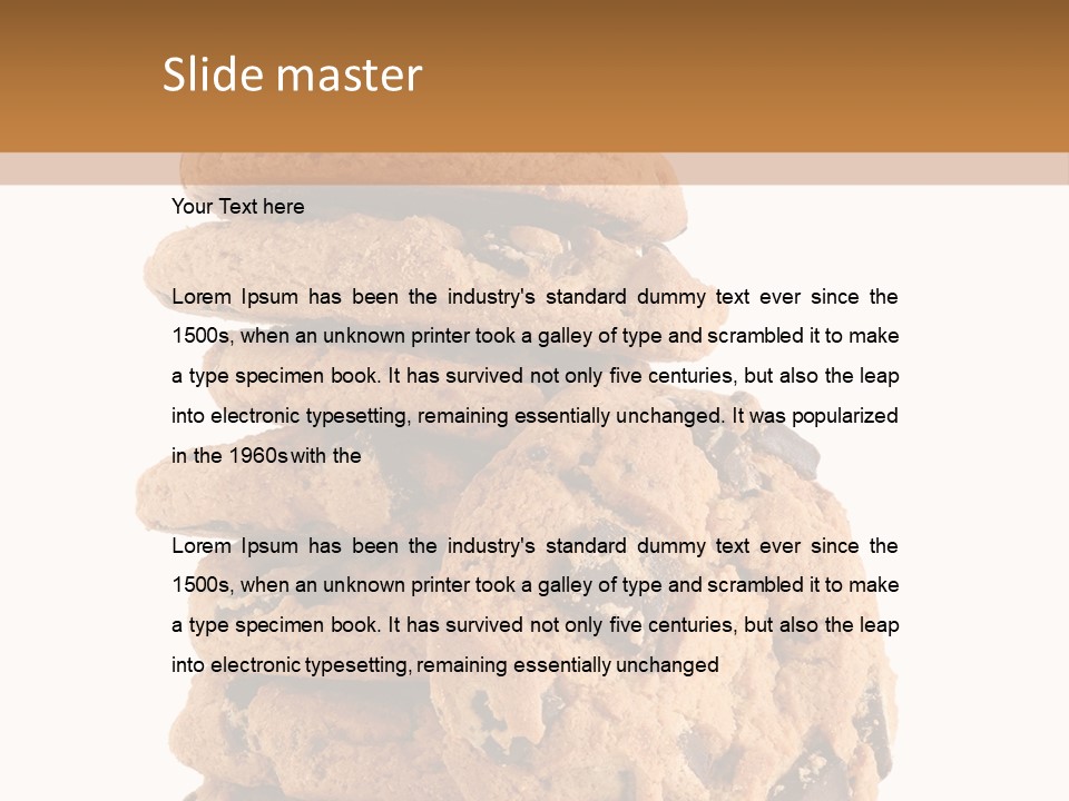 Chocolate Biscuit Baked PowerPoint Template