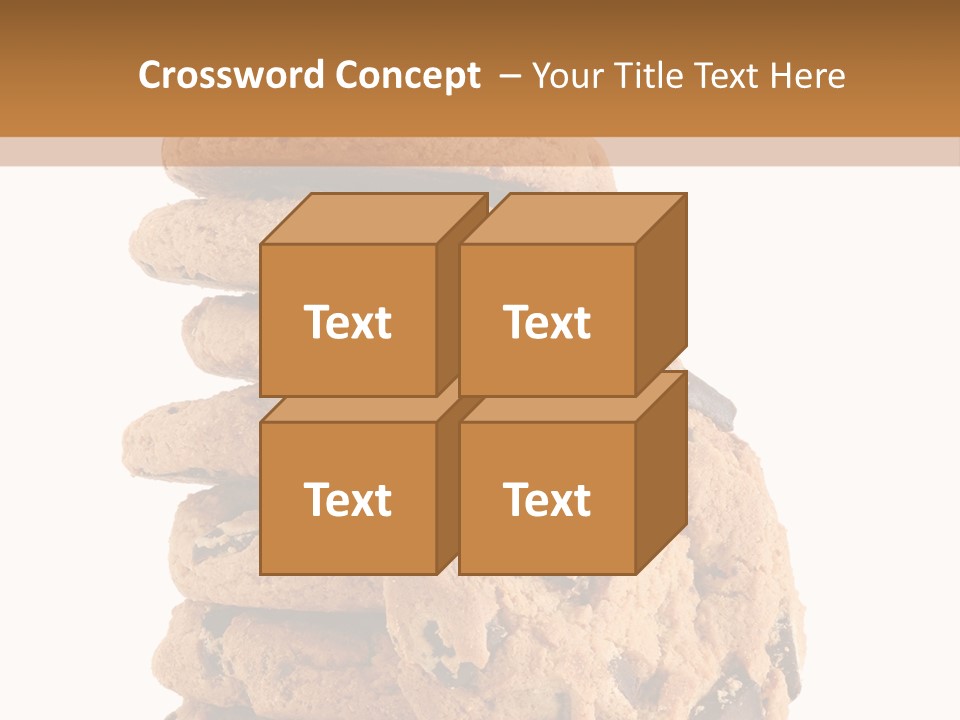 Chocolate Biscuit Baked PowerPoint Template