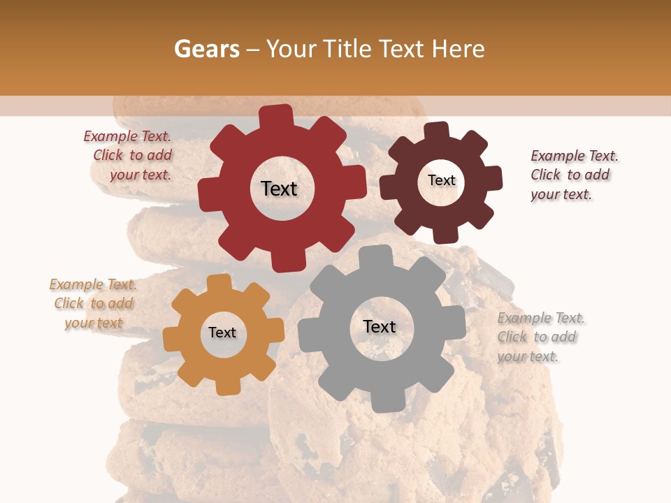 Chocolate Biscuit Baked PowerPoint Template