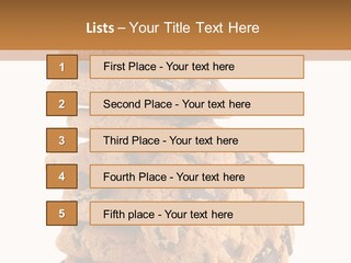Chocolate Biscuit Baked PowerPoint Template