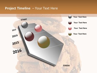 Chocolate Biscuit Baked PowerPoint Template