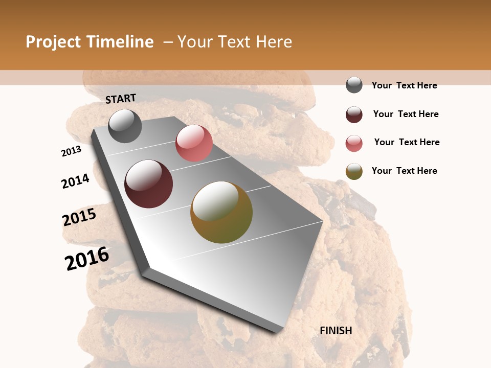 Chocolate Biscuit Baked PowerPoint Template