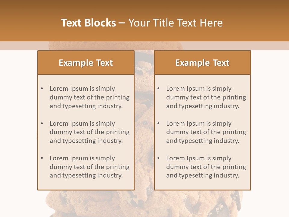 Chocolate Biscuit Baked PowerPoint Template
