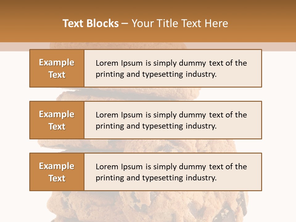 Chocolate Biscuit Baked PowerPoint Template