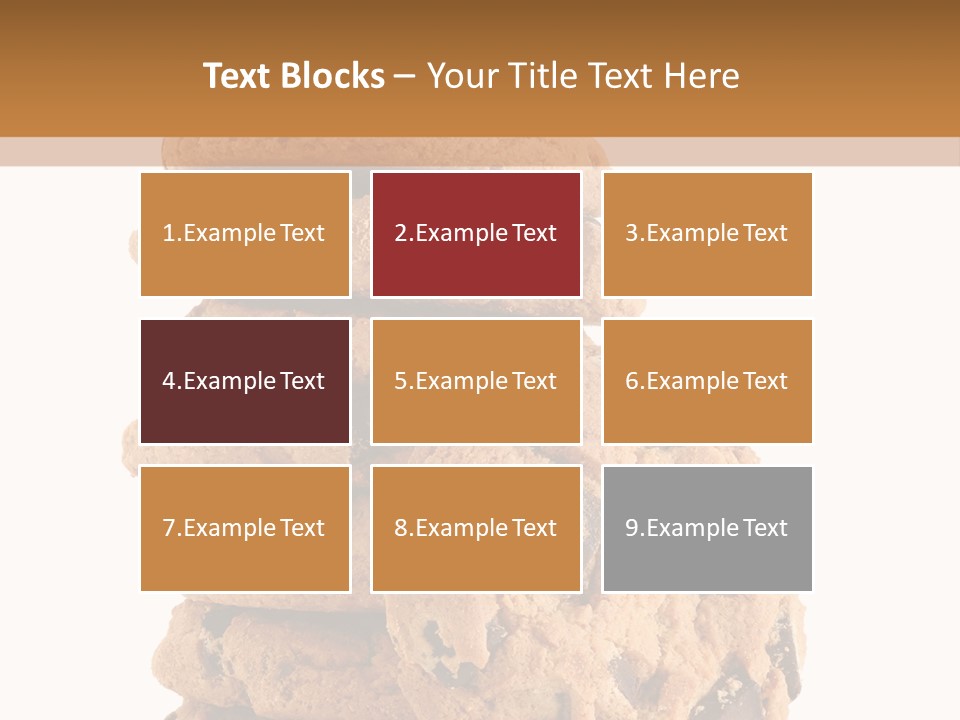 Chocolate Biscuit Baked PowerPoint Template