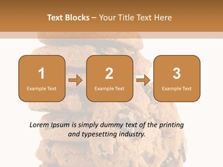Chocolate Biscuit Baked PowerPoint Template