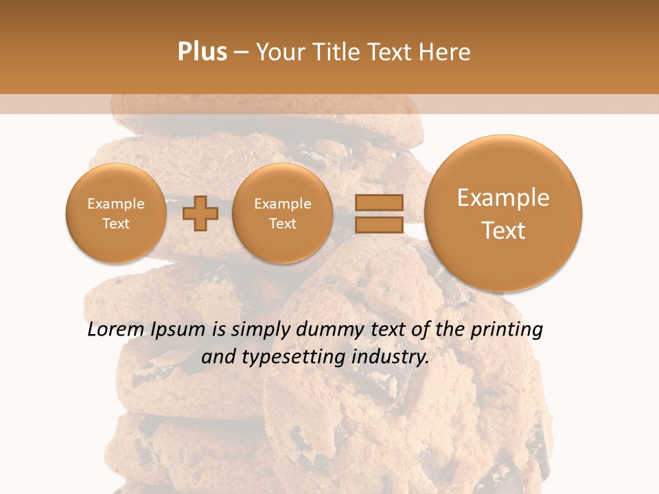 Chocolate Biscuit Baked PowerPoint Template