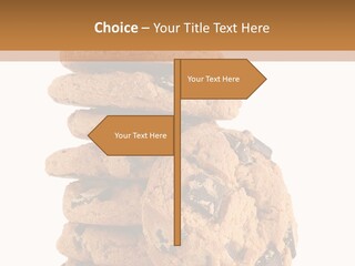 Chocolate Biscuit Baked PowerPoint Template