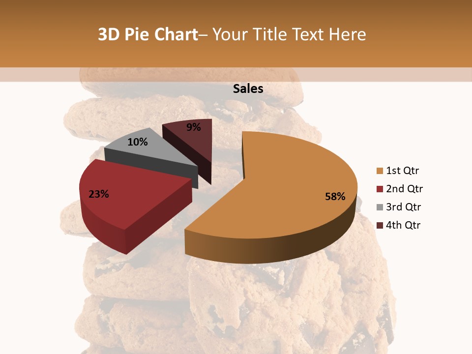 Chocolate Biscuit Baked PowerPoint Template