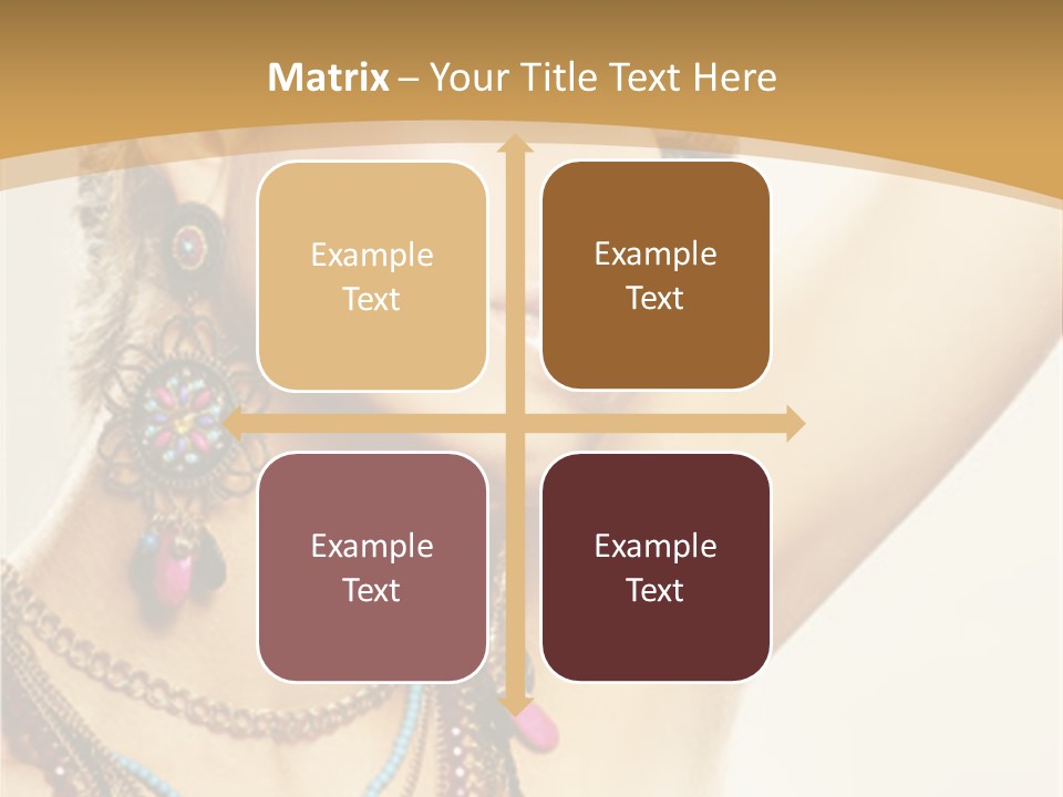 Necklace Person Hands PowerPoint Template