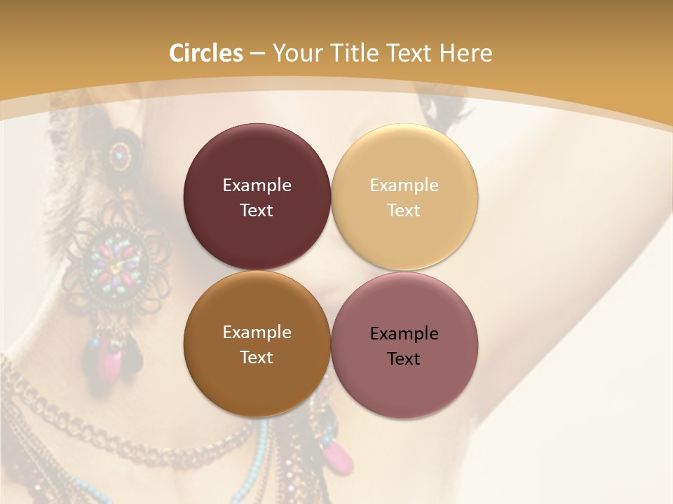 Necklace Person Hands PowerPoint Template