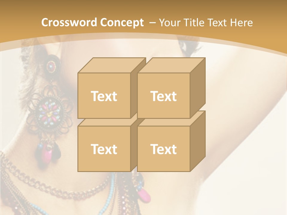 Necklace Person Hands PowerPoint Template