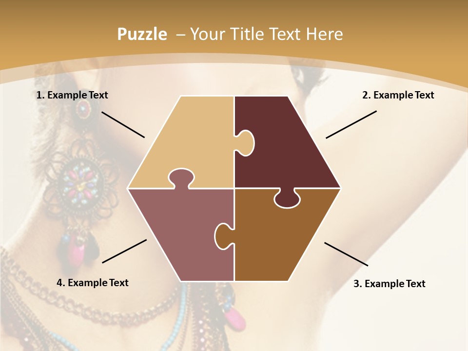 Necklace Person Hands PowerPoint Template