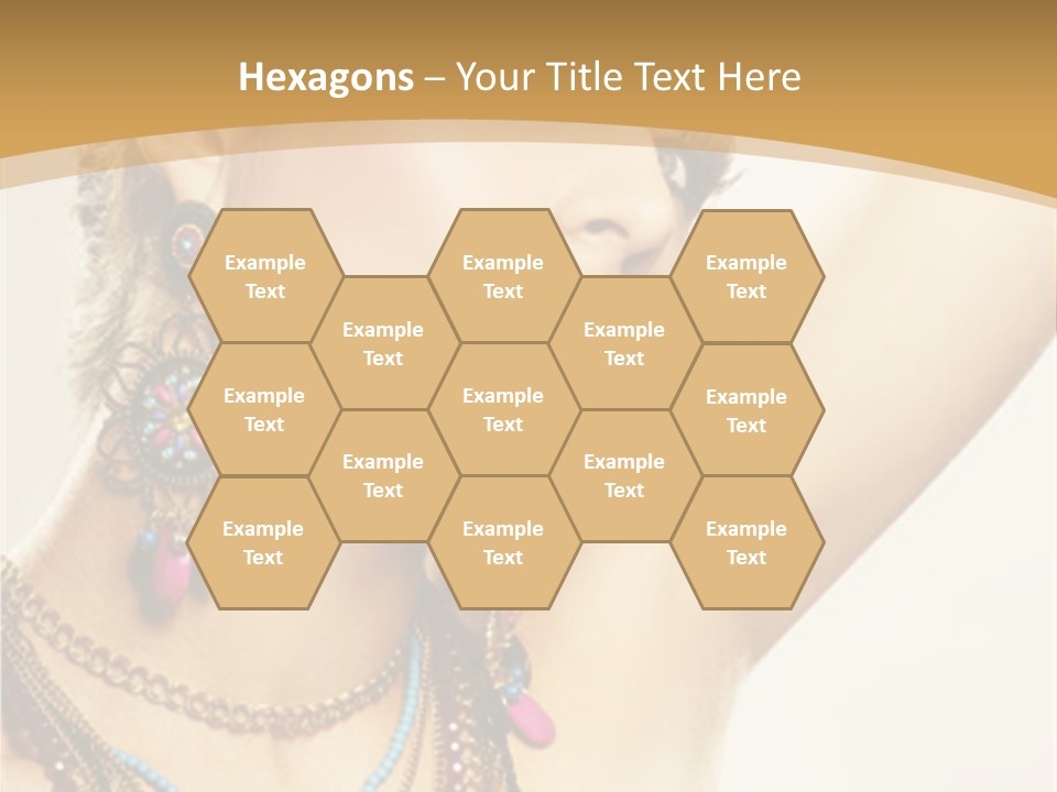 Necklace Person Hands PowerPoint Template